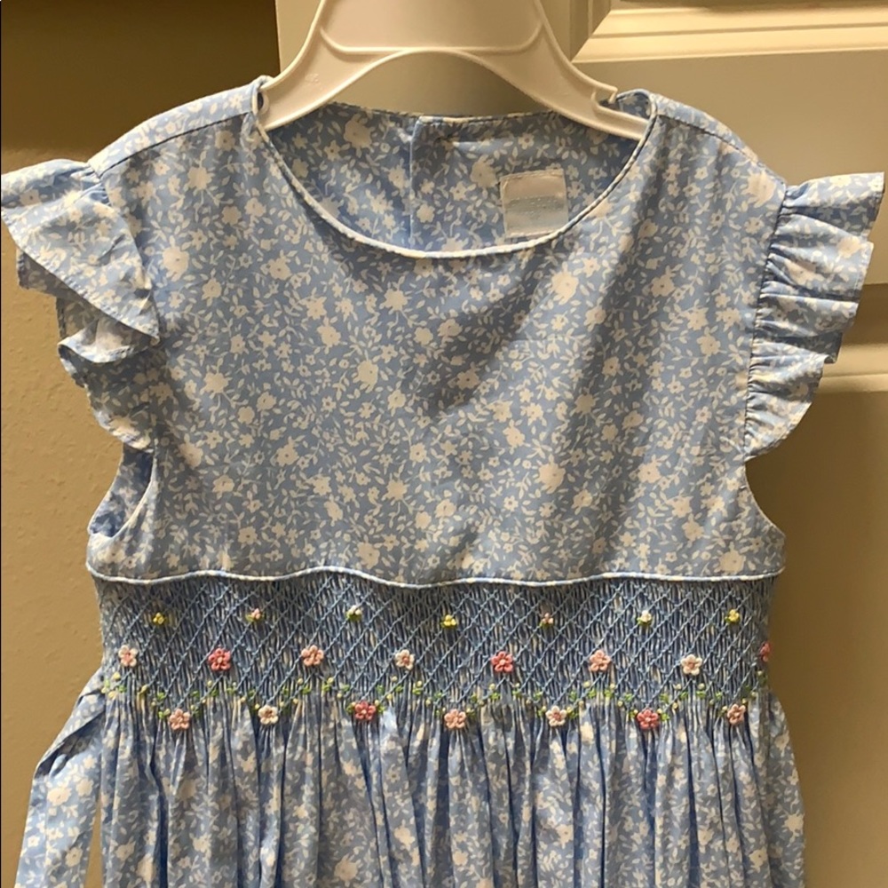 Smocked floral dress